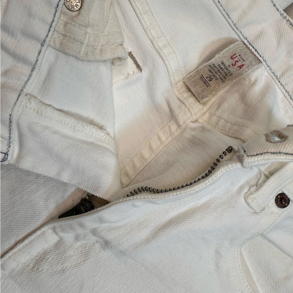 Ralph Lauren Double RL Stretch Skinny Off White Jeans - Picture 8 of 16